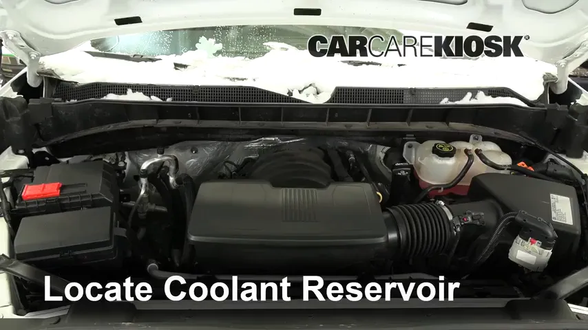 2019 Chevrolet Silverado 1500 Custom Trail Boss 4.3L V6 Crew Cab Pickup Coolant (Antifreeze) Add Coolant